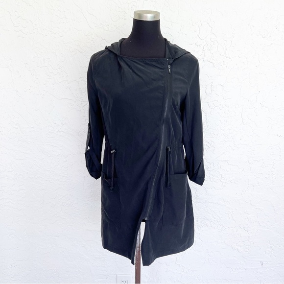 H & M Charcoal Gray Lightweight Spring Overcoat Jacket - Picture 5 of 5